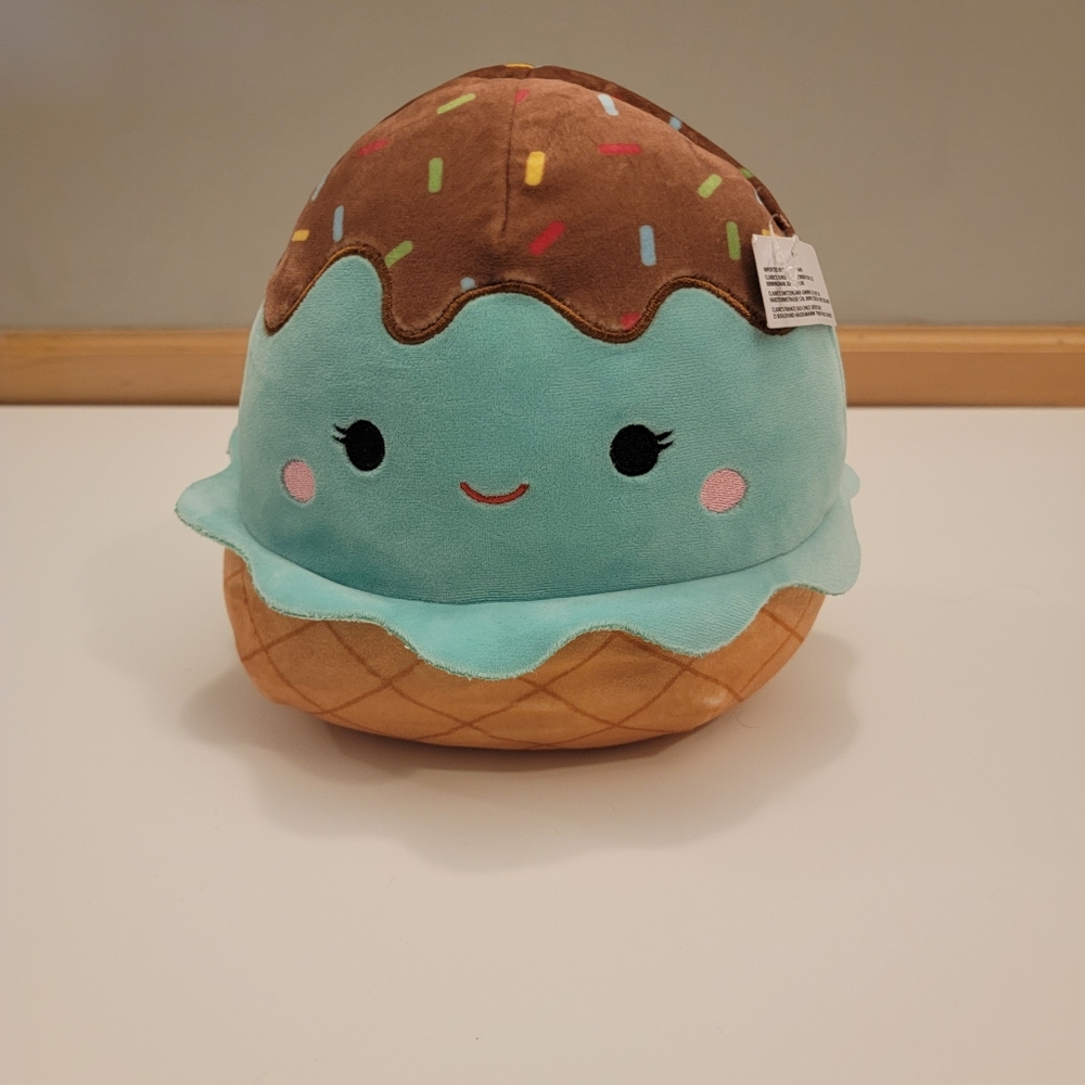 Squishmallow 8" Maya Mint Ice Cream Cone Plush